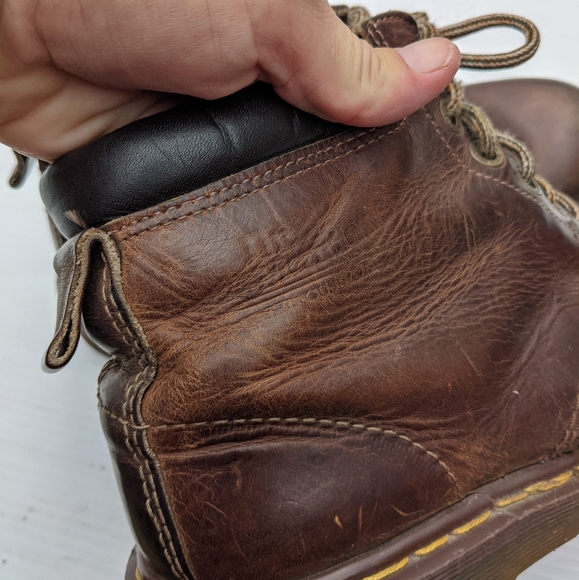 DOC MARTENS Vintage MIE brown leather ankle boots - Picture 9 of 11